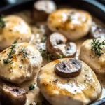 Keto Knoblauch Pilz Hyhnchen Auflauf