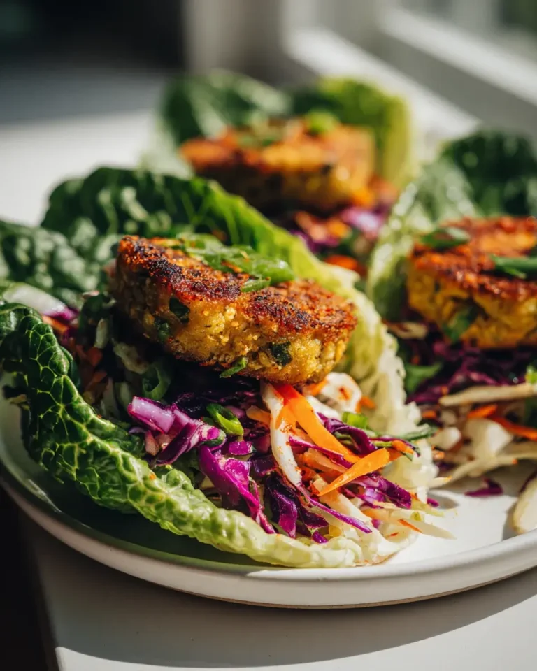 Kichererbsen Puffer Salatwrap