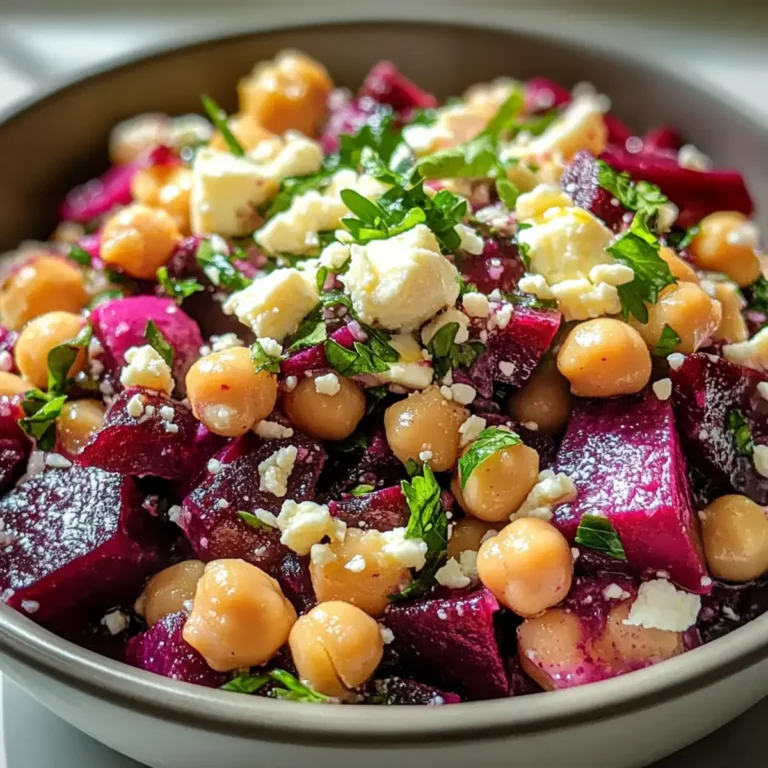 Kichererbsen Rote Bete Feta Salat