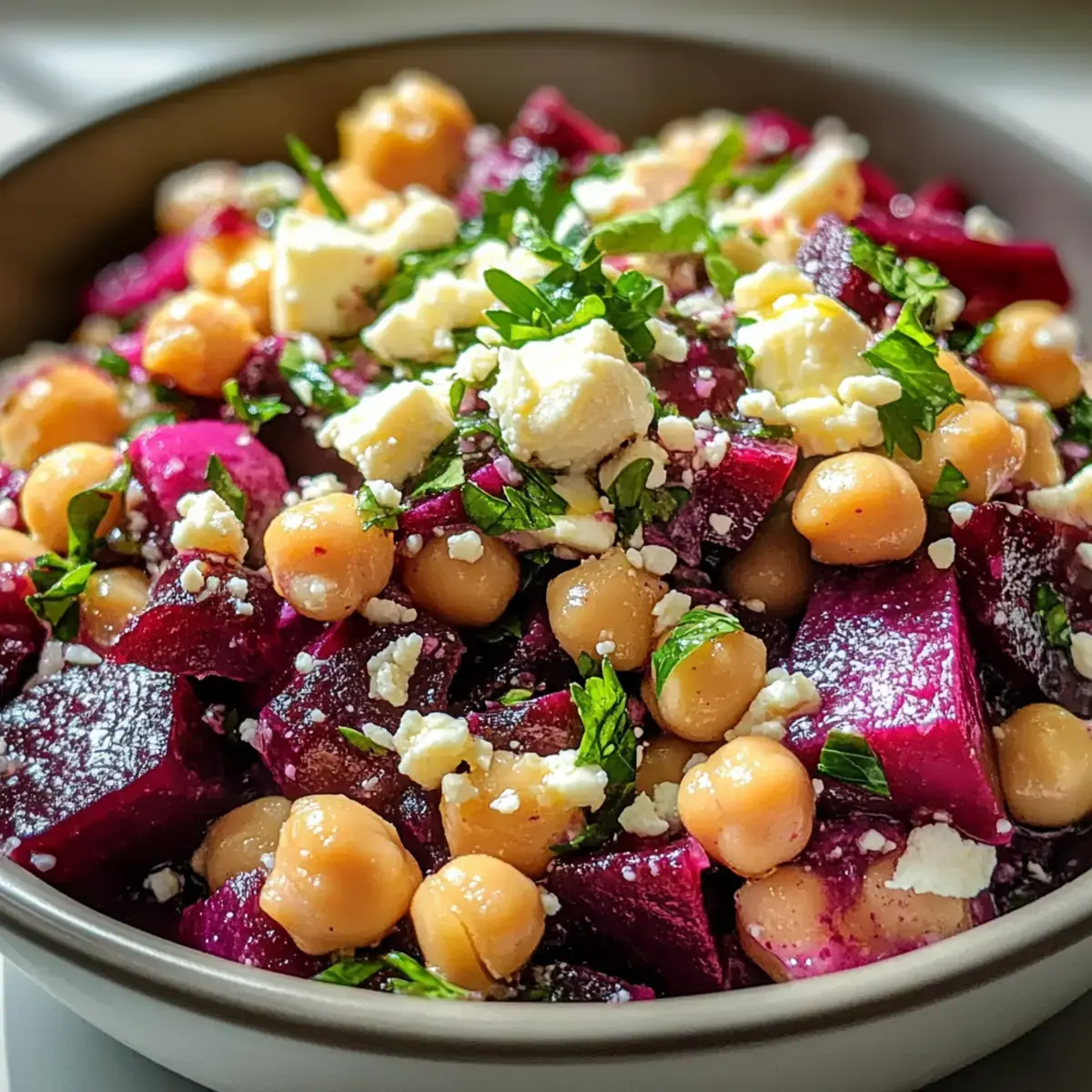 Kichererbsen Rote Bete Feta Salat
