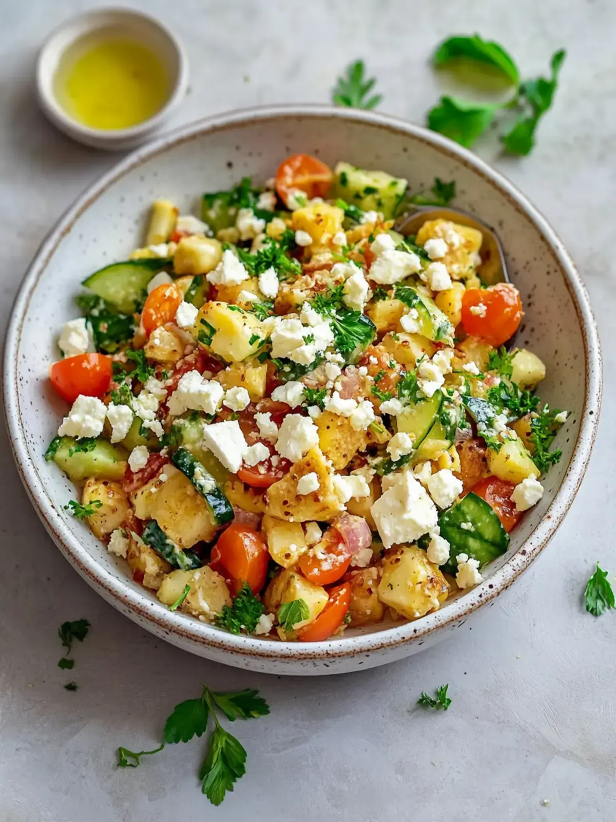 Kichererbsensalat mit Feta