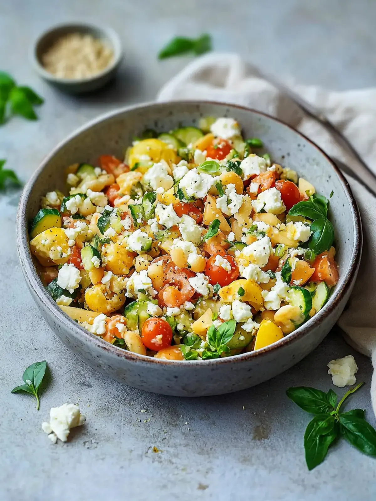 Kichererbsensalat mit Feta