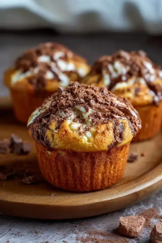 Kinder Bueno Muffins mit Mascarponefüllung