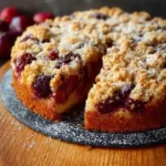 Klassischer Pflaumenkuchen mit Streuseln