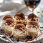Kleine Tiramisu Kugeln mit Amaretto Extrakt