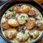 Knoblauch Parmesan Crockpot Hühnchen