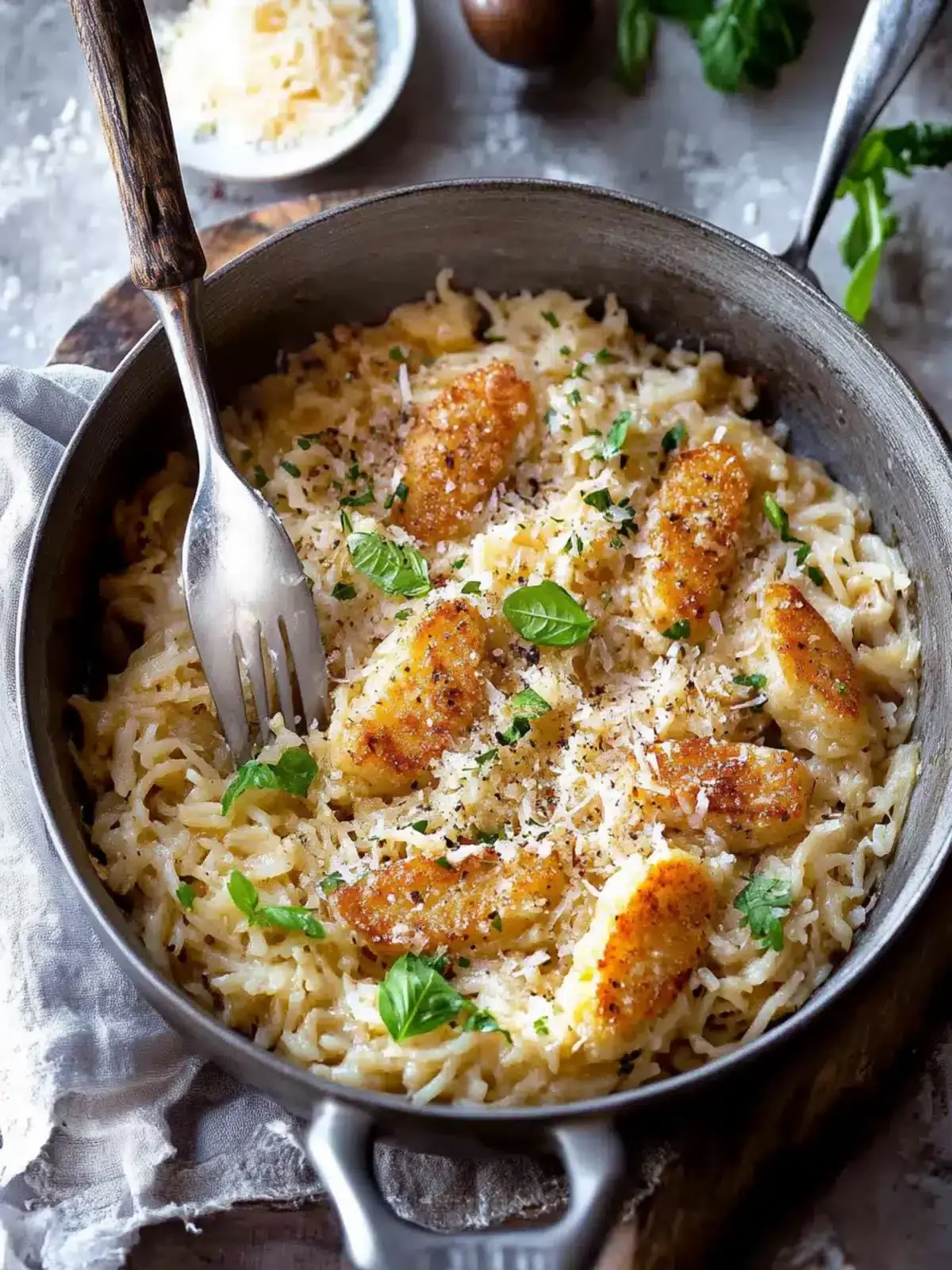 Irresistibles Knoblauch Parmesan Hühnchen und Reis – 40 Minuten! 2 Knoblauch Parmesan Hühnchen Reis