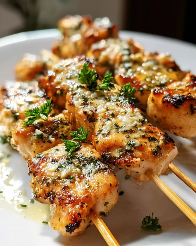 Knoblauch Parmesan Hähnchenspieße – Einfaches Rezept für Grillfans – cinnamonbelle