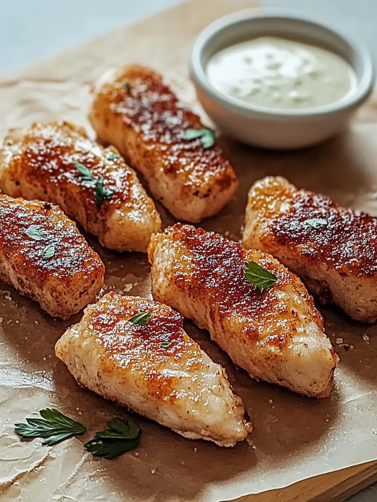 Knusprige Ranch Hyhnchen Medaillons