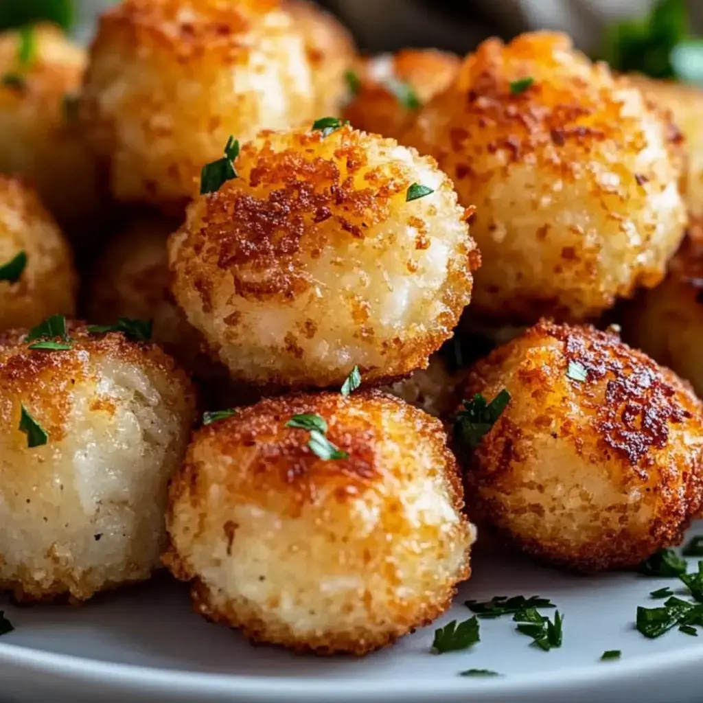 Knusprige Reisfleischbällchen Heißluftfritteuse