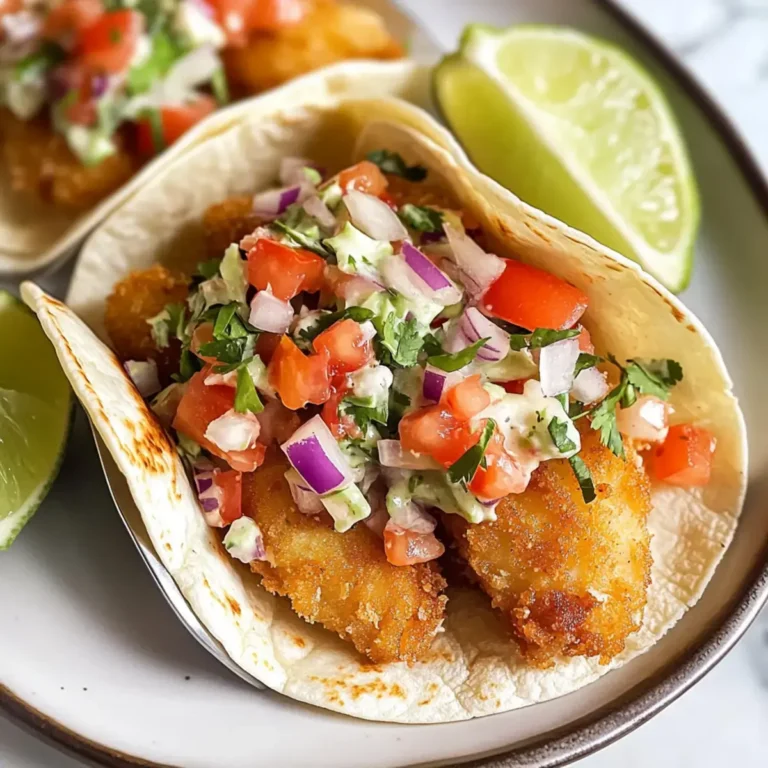 Knusprige frittierte Fisch-Tacos