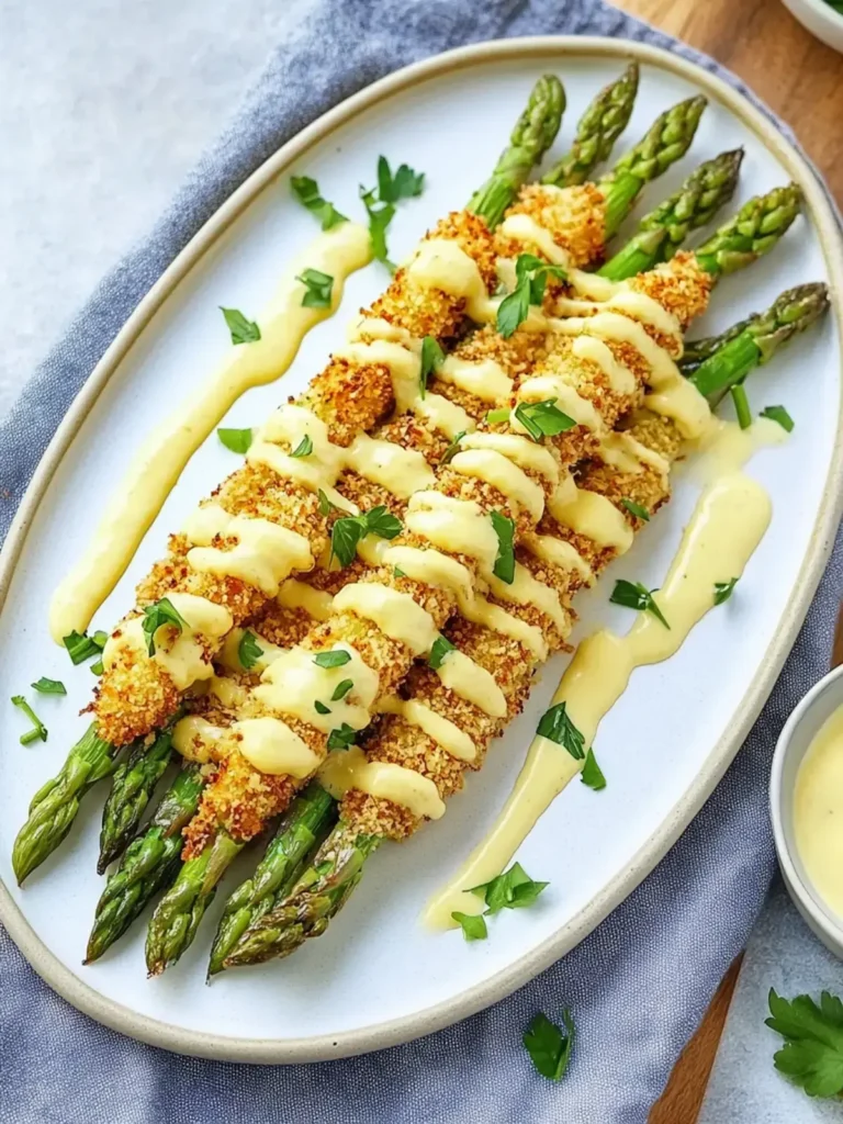 Irresistibler knuspriger Spargel mit Parmesan und Sauce Hollandaise