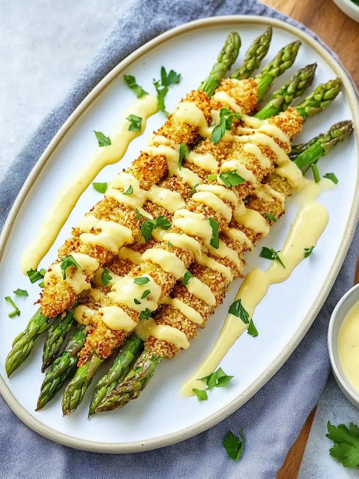 Knuspriger Spargel mit Parmesan
