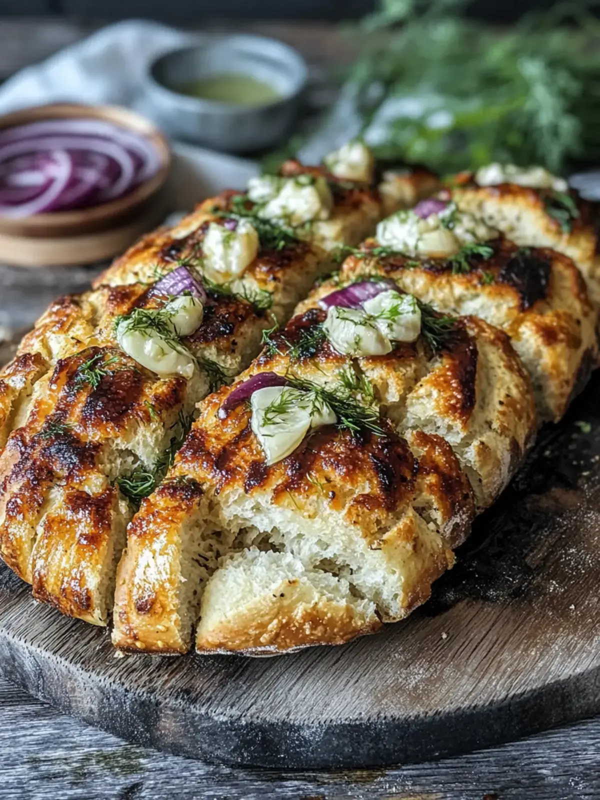 Knuspriges BBQ Hühnchen Fladenbrot