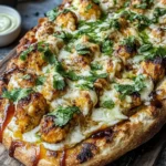 Knuspriges BBQ Hühnchen Fladenbrot