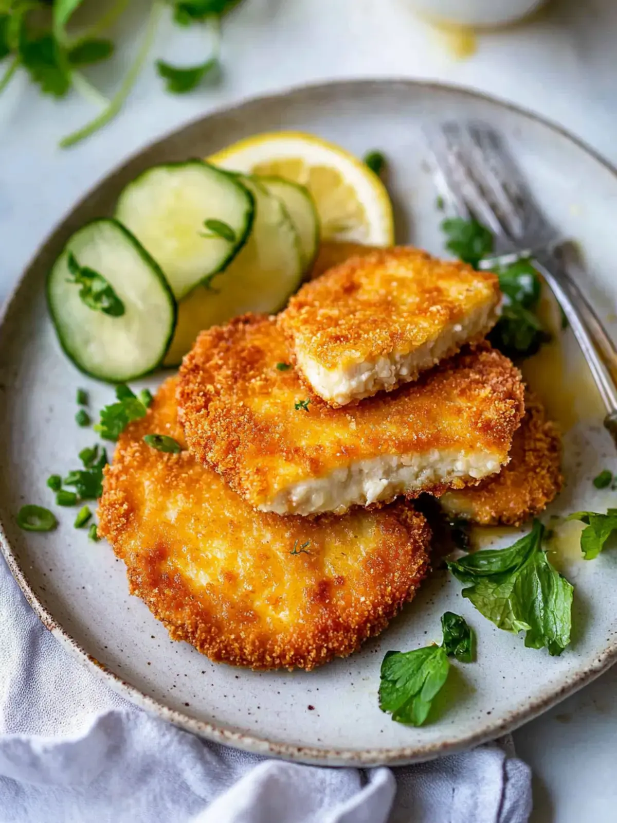 Knuspriges Kohlrabischnitzel