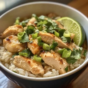 Kokosnuss-Hühnchen-Brühe-Reis