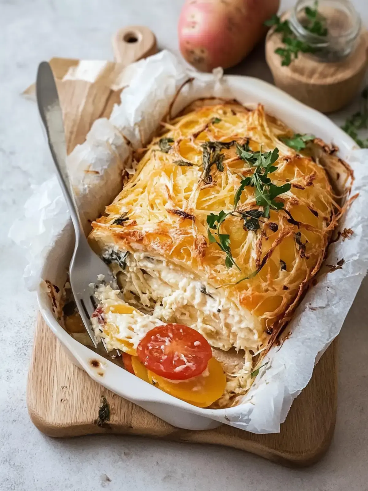 Kyrbis Kartoffelauflauf vegan