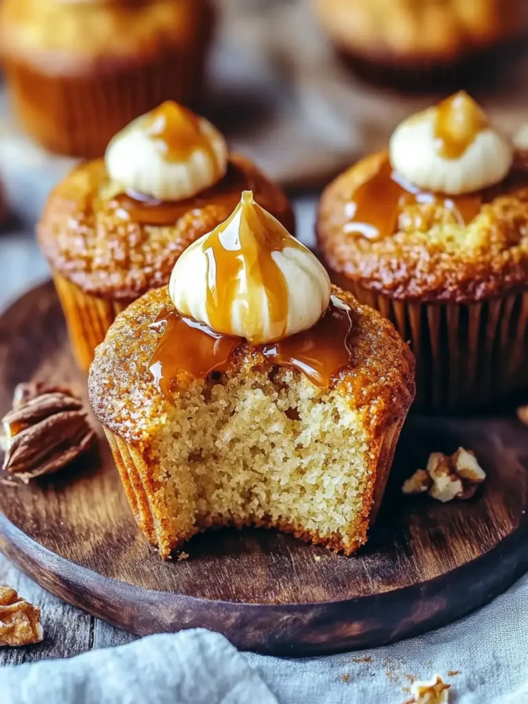 Irresistible Kürbis-Käsekuchen-Muffins mit Karamell-Schattierung