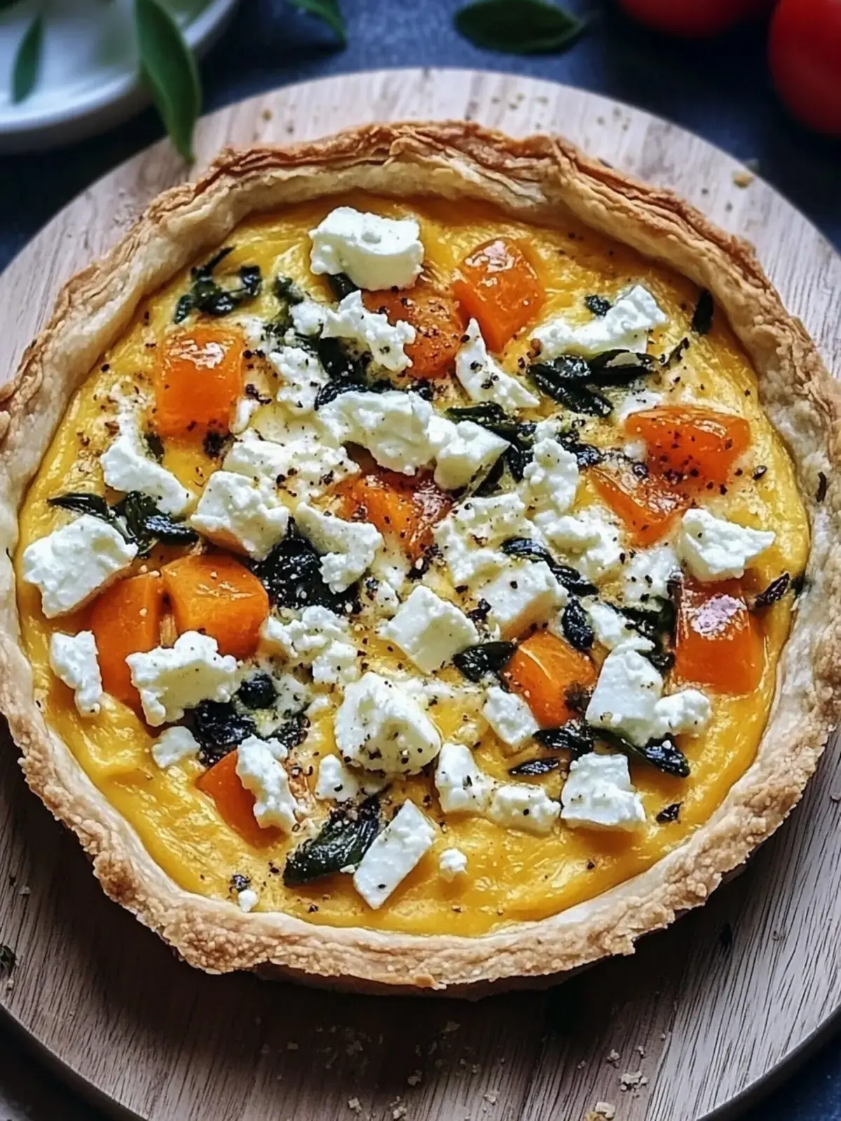 Kyrbis Quiche mit Feta
