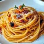 Kürbis und Pilzspaghetti