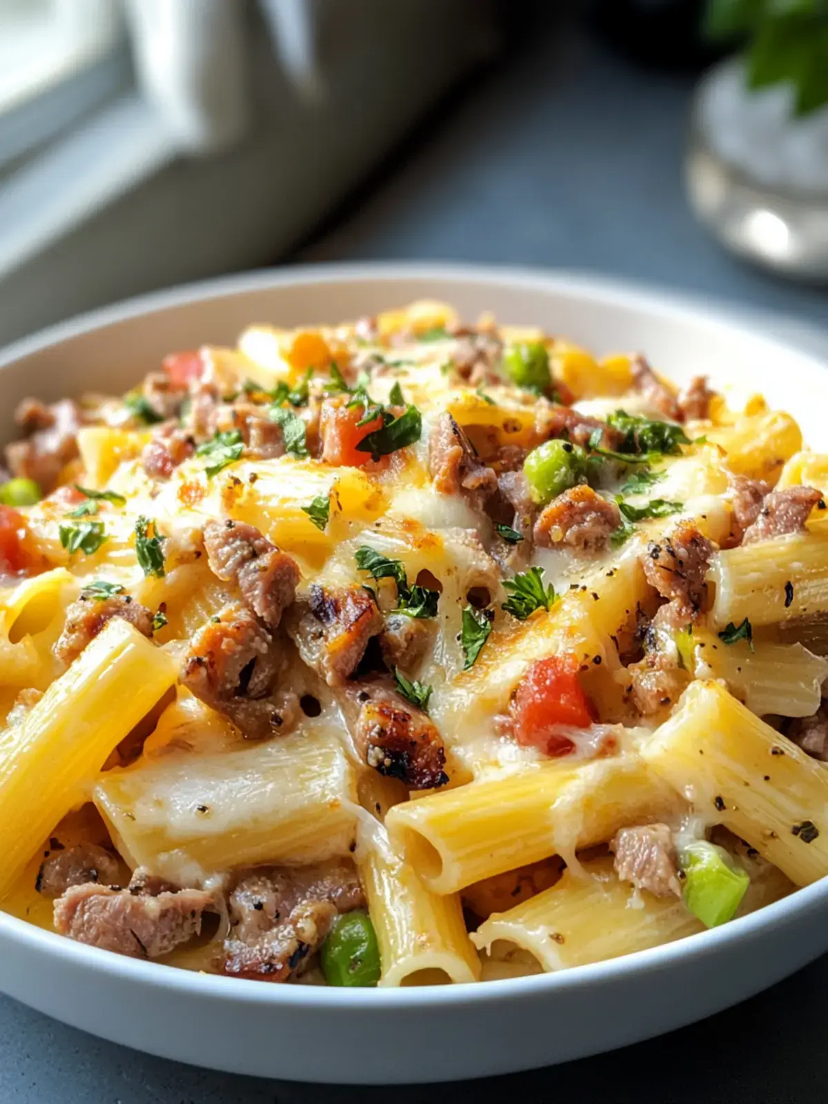 Käse Lauch Pasta Hackfleisch