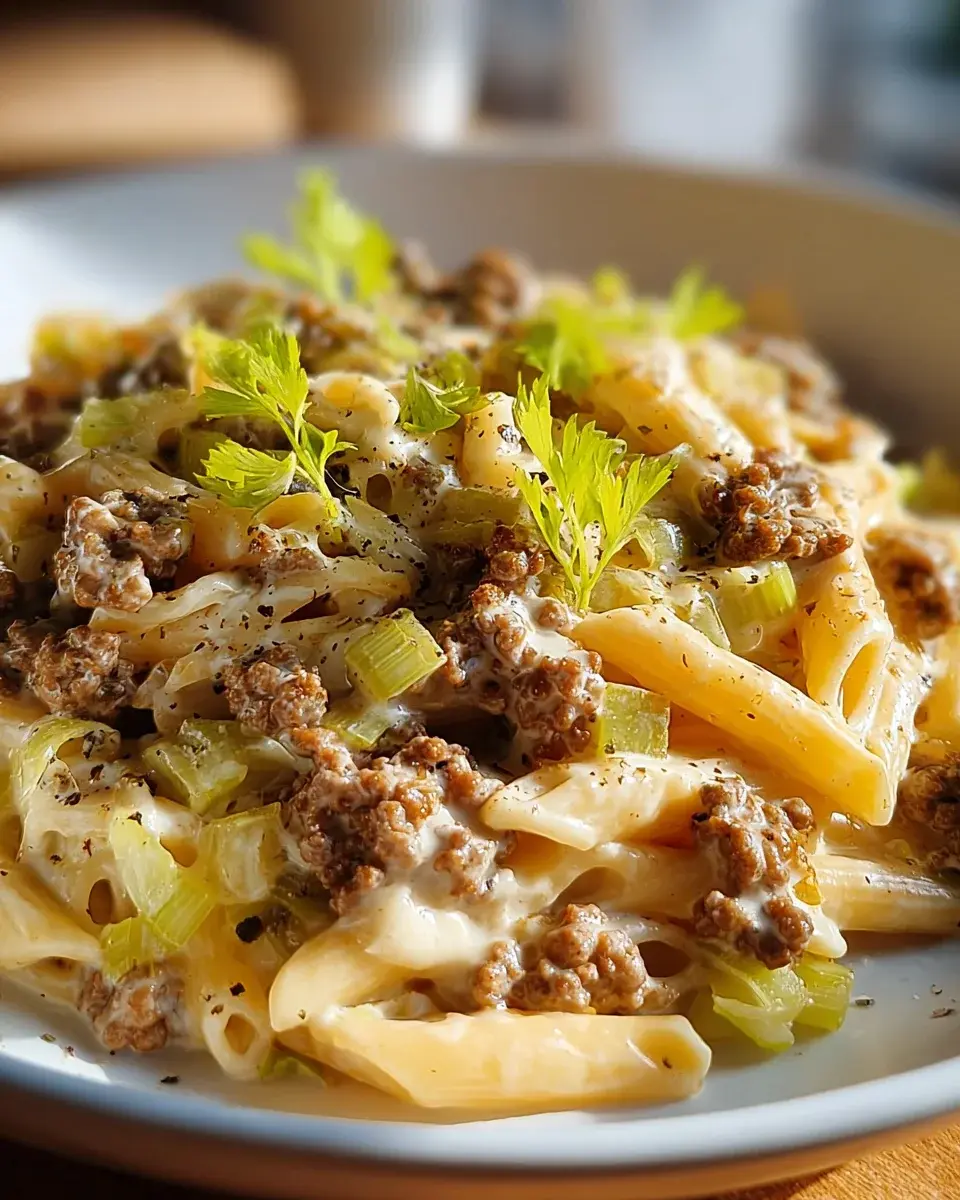 Kyse Lauch Pasta mit Hackfleisch 2