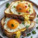 Käse-Toast mit Spiegelei