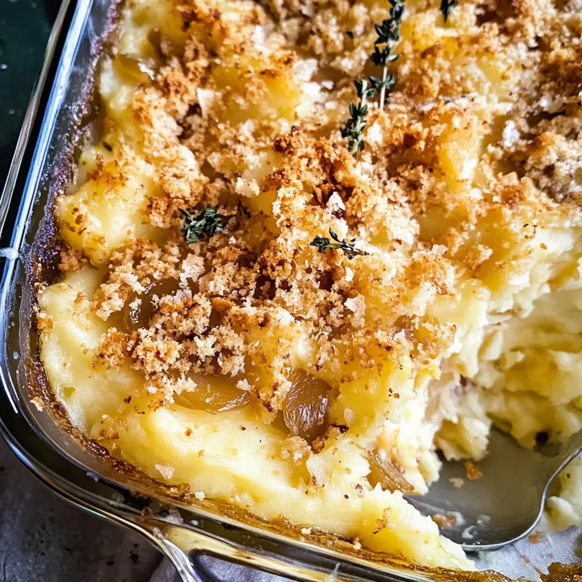 Käse Zwiebel Kartoffel Auflauf