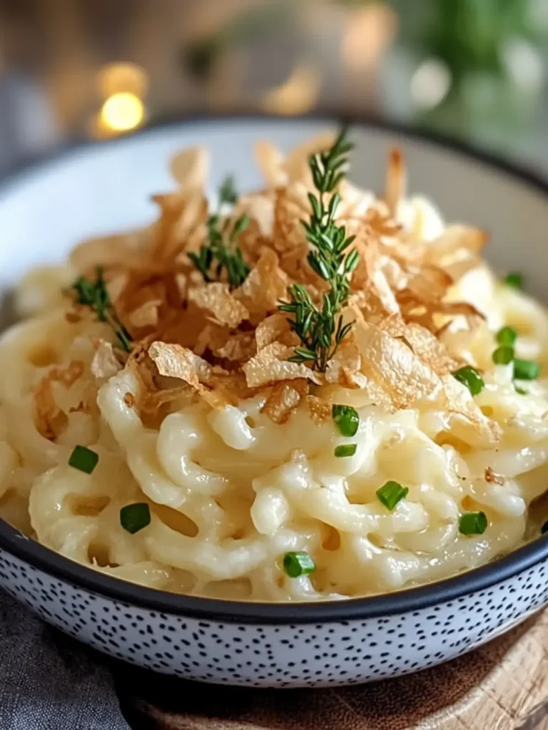 Käsespätzle mit knusprigen Zwiebeln