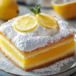Kystlicher warmer Zitronenpuddingkuchen