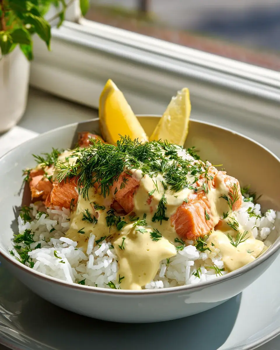 Lachs-Zitronen-Cremereis Rezept