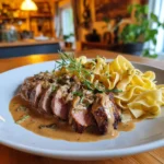 Lammfilet mit Morchel Rahmsauce
