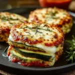 Layered Zucchini Ricotta Melts Marinara