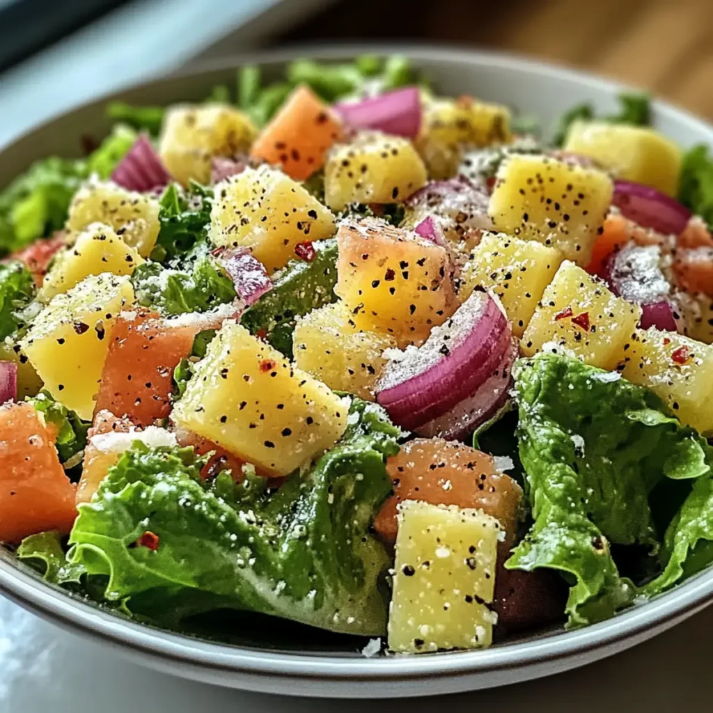 Leckerer Lemon Parmesan Lettuce Salad – Ein schnelles, cremiges Vergnügen