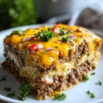 Low Carb Cheeseburger Auflauf