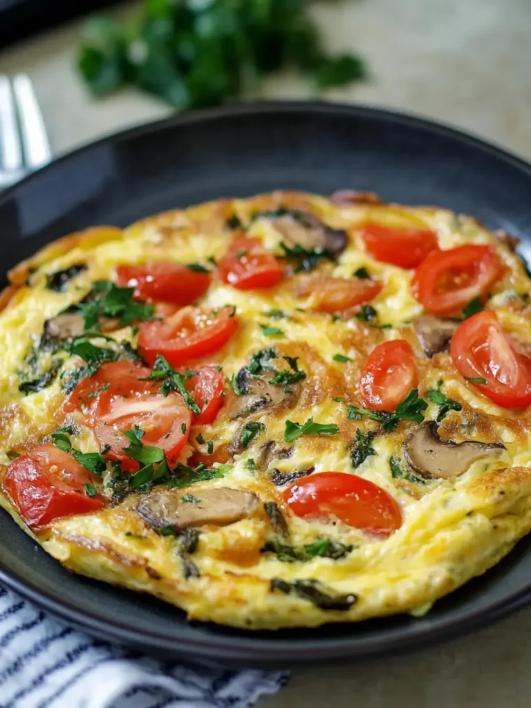Low-Carb-Gemüseomelett