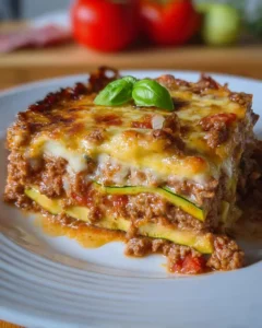 Low Carb Zucchini Lasagne