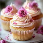 Magische Rosenwasser Cupcakes