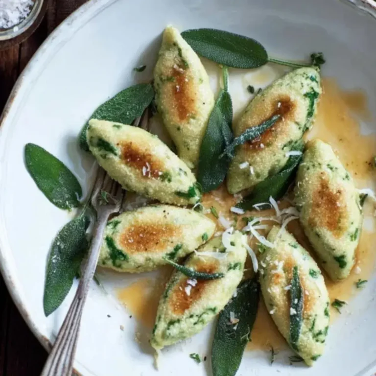 Malfatti mit brauner Butter und Salbei