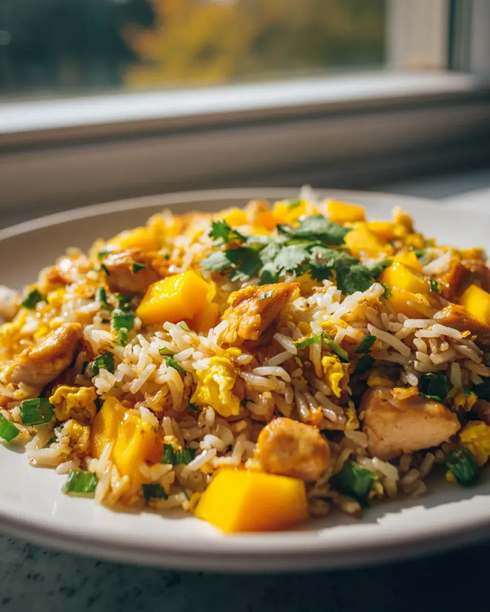 Mango Hühnchen Pfanneneis