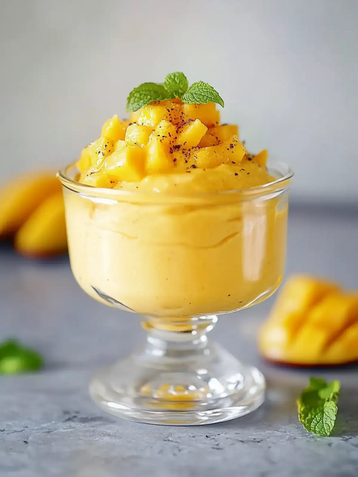 Mango Mousse 3 Zutaten