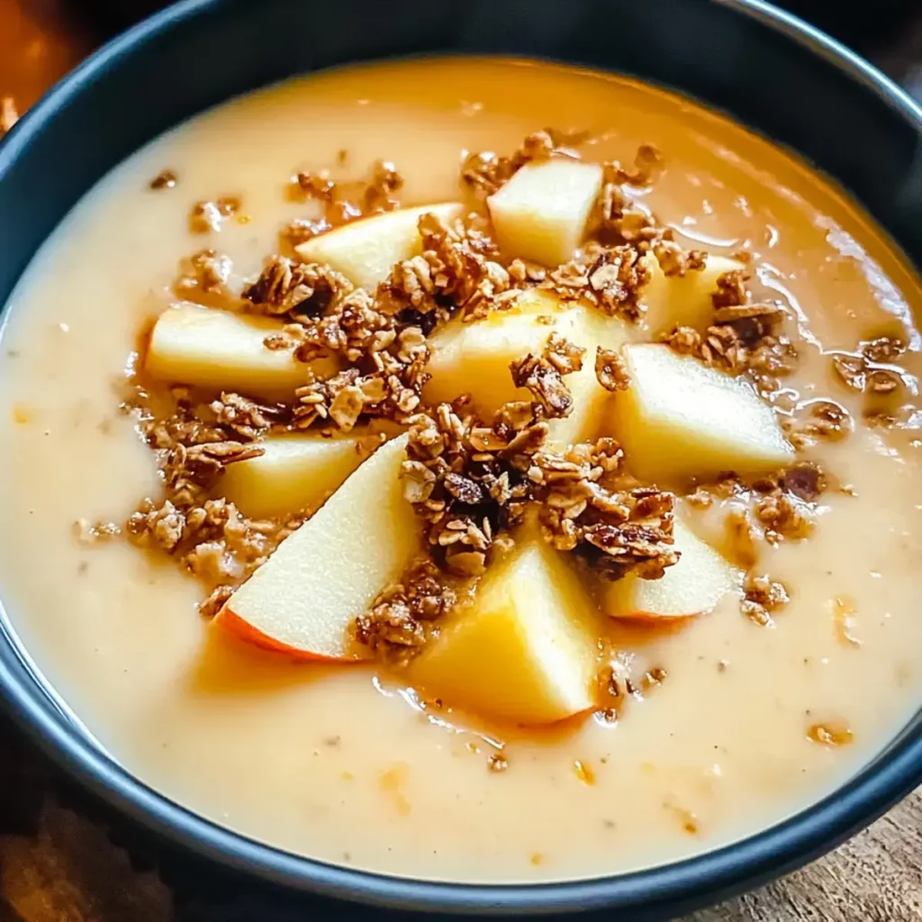 Maple Brie und Cheddar-Apfelsuppe