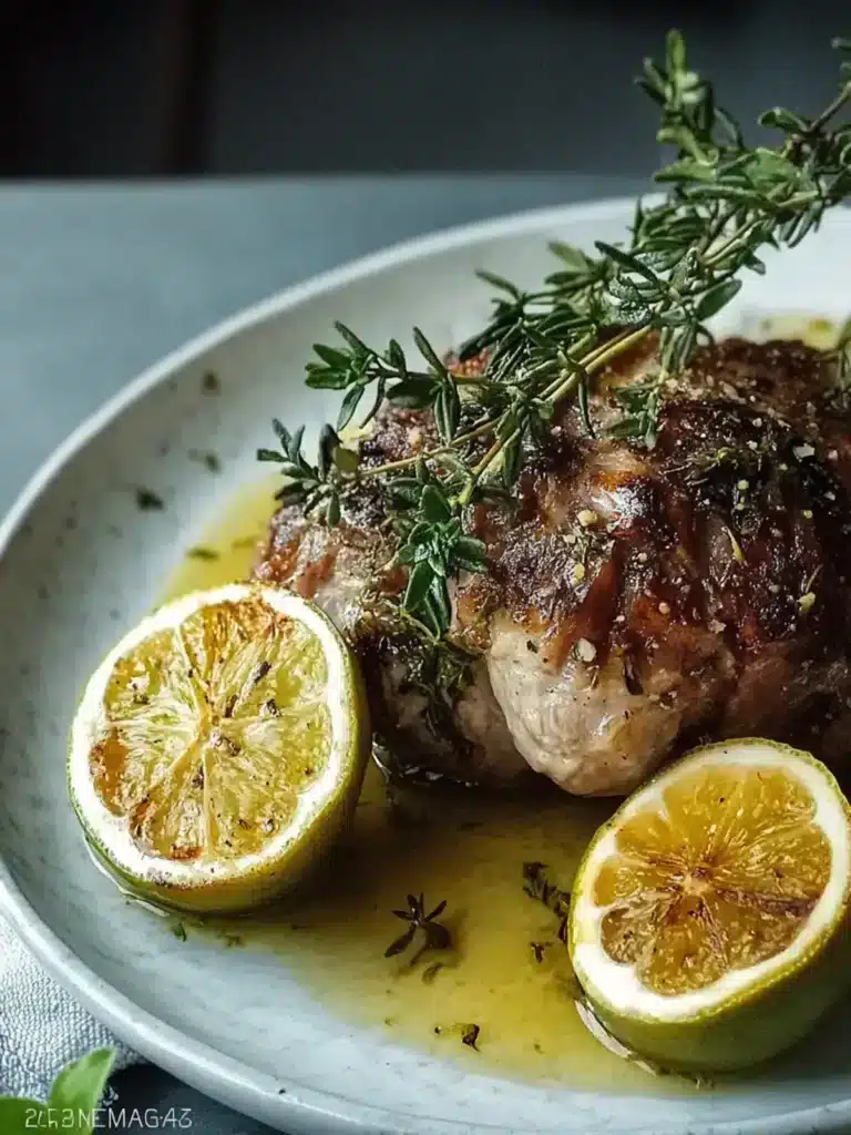 Mediterrane Lammkeule aus dem Backofen