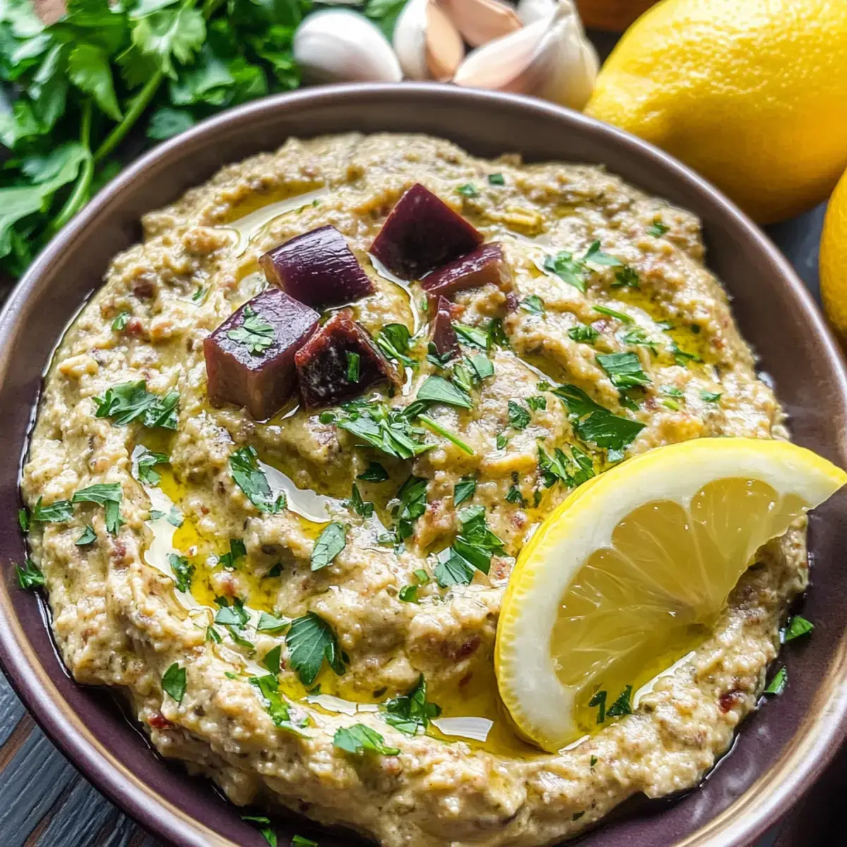 Melitzanosalata griechischer Auberginen Dip