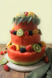 Erfrischende Melonentorte