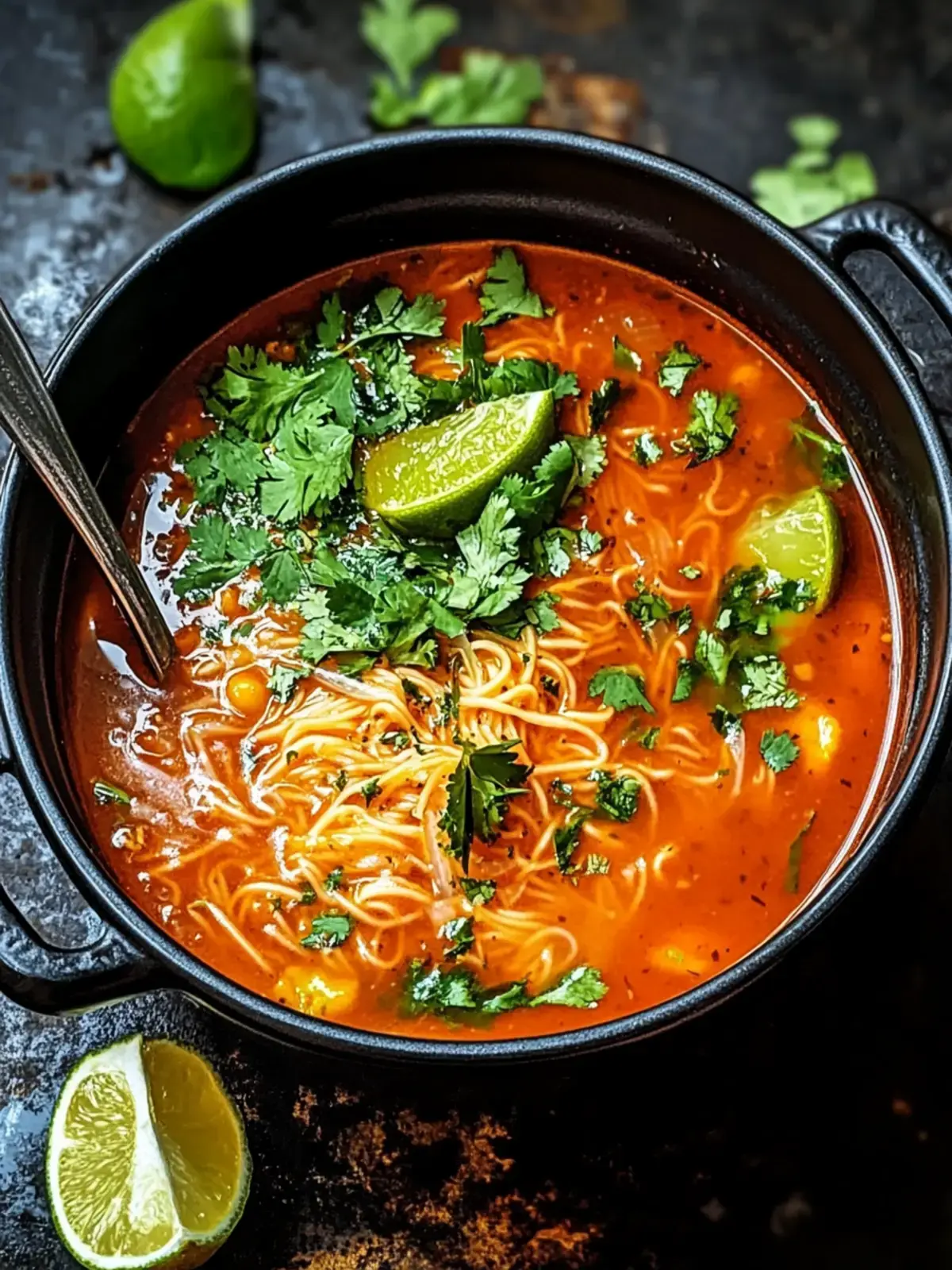 Mexikanische Nudelsuppe Sopa de Fideo
