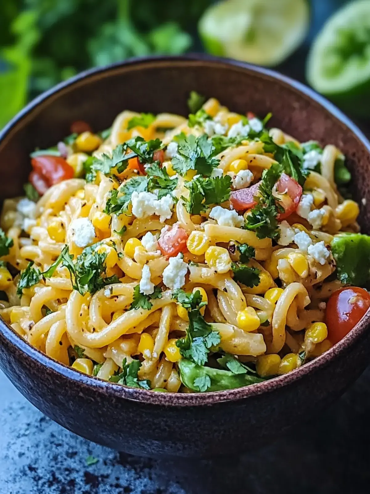 Leckerer Mexikanischer Straßenmais-Pasta-Salat für jeden Anlass 2 Mexikanischer Straßenmais-Pasta-Salat