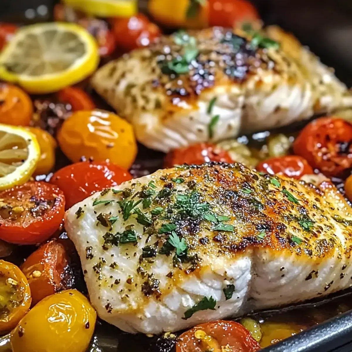 Mittelmeergemachter Fisch mit Gemüse