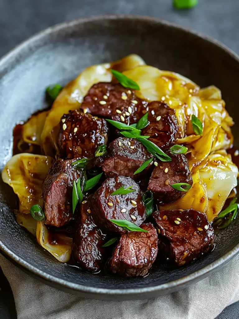 Niedrigkarb Mongolisches Rinderhackfleisch Kohl: Lecker & Schnell